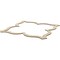 Ekena Millwork 33W x 33H x 14T Small May Decorative Fretwork Wood Ceiling Panels, Birch CELW33X33X0250MAYBI - alternate 8